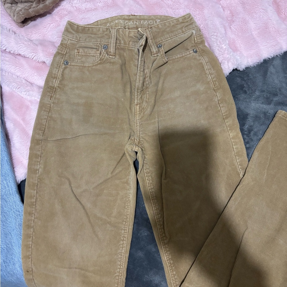 American Eagle Outfitters Tan Straight Leg Jeans